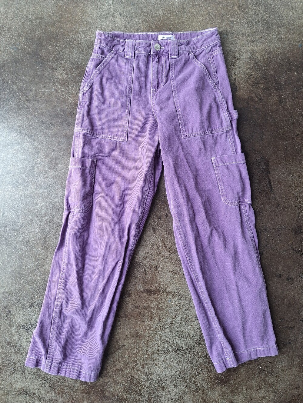 Garage Purple Cargo Jeans - 90s, Straight Leg - Women Size 00